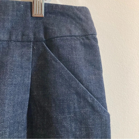 J CREW Sz 10 Stretch Pockets Double Slit in  Back Soft Denim Pencil Skirt - Picture 2 of 7